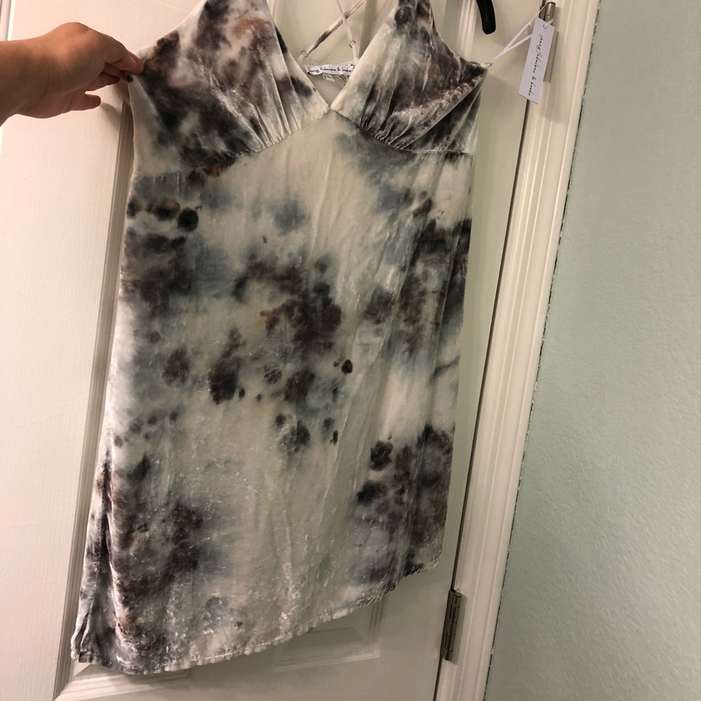NEW Lexington Ash & Cloud velvet mini dress - Picture 3 of 7